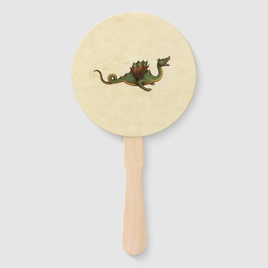 フォールン中世グリーンドラゴン ハンドファン (正面)