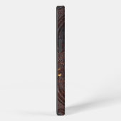 フォールン古代の革本 iPhoneケース (右側面)