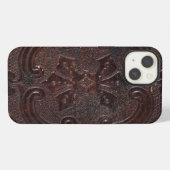 フォールン古代の革本 iPhoneケース (裏面横)