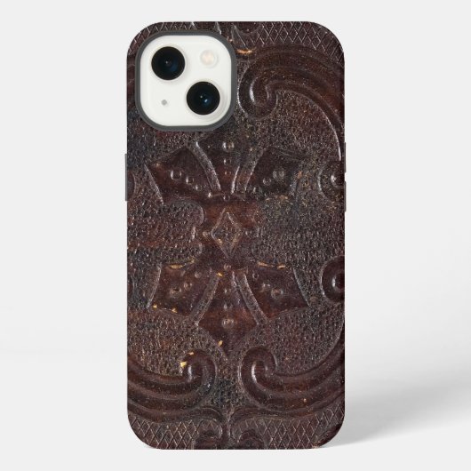 フォールン古代の革本 iPhoneケース (裏面)