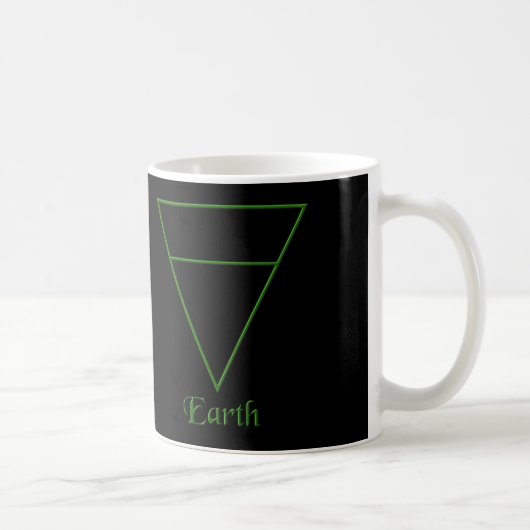 フォールン異教のアース要素シンボル コーヒーマグカップ (右)