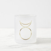 フォールン異教のホーン神のシンボル フロストグラスマグカップ (中央)