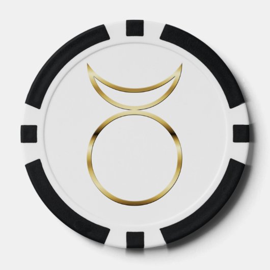 フォールン異教のホーン神のシンボル ポーカーチップ (正面)