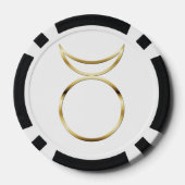 フォールン異教のホーン神のシンボル ポーカーチップ (裏面)