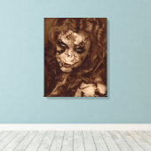 フォールン美しい崩壊 キャンバスプリント (インサイチュ (ウッドフロア))