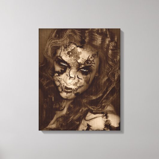 フォールン美しい崩壊 キャンバスプリント (正面)