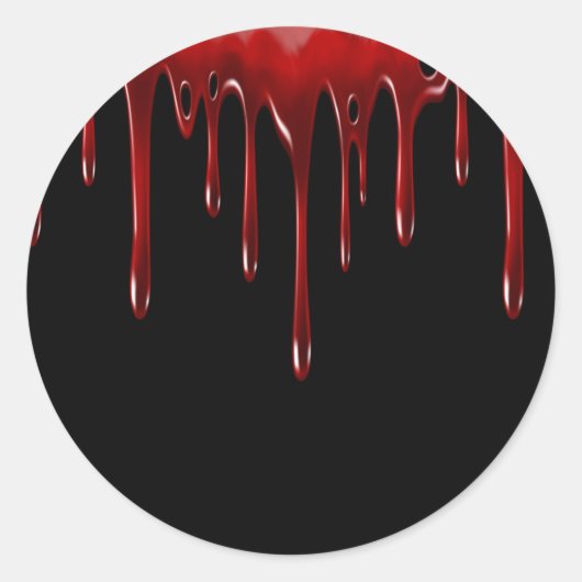 フォールン血が黒く滴る ラウンドシール (正面)