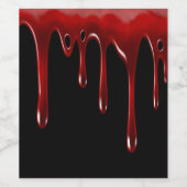 フォールン血が黒く滴る ワインラベル (シングルラベル)