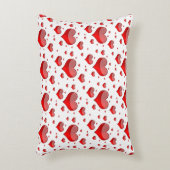フォールン赤いハート(背景色を選択) アクセントクッション (正面(垂直))