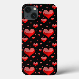 フォールン赤いハート(背景色を選択) iPhone 13ケース