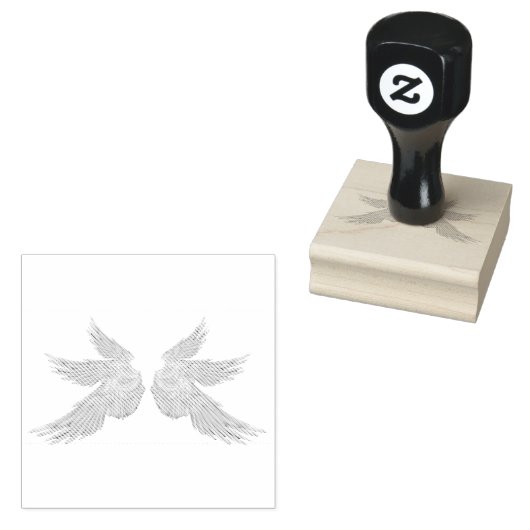 フォールン金ゴールドアーチャンエルウィングス ラバースタンプ (押印)