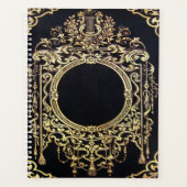 フォール華美金ゴールドフレーム プランナー手帳 (正面)