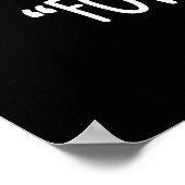 フォール語おもしろいターキープンダークBG ポスター (角)