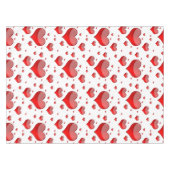 フォール赤いハート（背景色を選択） テーブルクロス (正面(横))