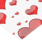 フォール赤いハート（背景色を選択） テーブルクロス (アングル)