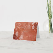フォール イン ラブ ブライダル シャワー 折りたたみ サンクス カード (正面)