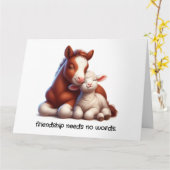 フォール&ラム最高のフレンズ共有アタッチメントモーメント カード (黄色い花)