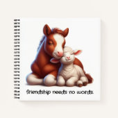 フォール&ラム最高のフレンズ共有アタッチメントモーメント ノートブック (正面)