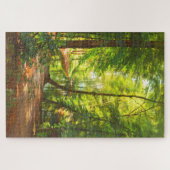 フォーレストシーンマン魚釣りfrom Boat Dansk 1885 ジグソーパズル (横)