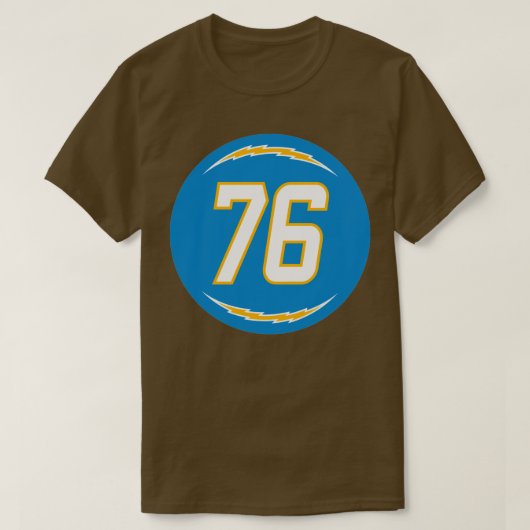 フォーレストランプNumber 76ジャージーロサンゼルス充電器 Tシャツ (デザイン正面)