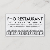 フォーロイヤリティパンチカード ロイヤリティカード (裏面)