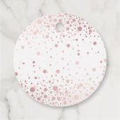 フォーローズゴールドフォイルコンフェッティドットサンキュー フェイバータグ (裏面)