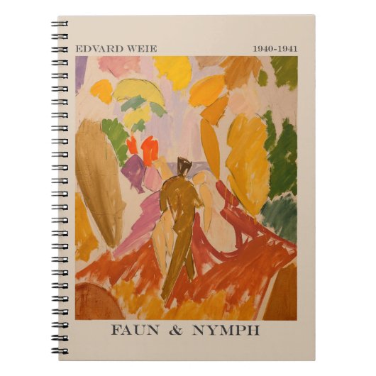 フォーンとニンフ1941年Edvard Weie ノートブック (正面)