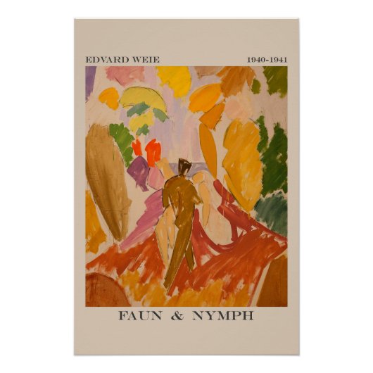 フォーンとニンフ1941年Edvard Weie ポスター (正面)