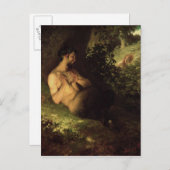 フォーンとニンフ, 1868 ポストカード (正面/裏面)