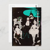 フォーンとバレリーナのカバーピース ポストカード (正面/裏面)