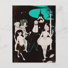 フォーンとバレリーナのカバーピース ポストカード