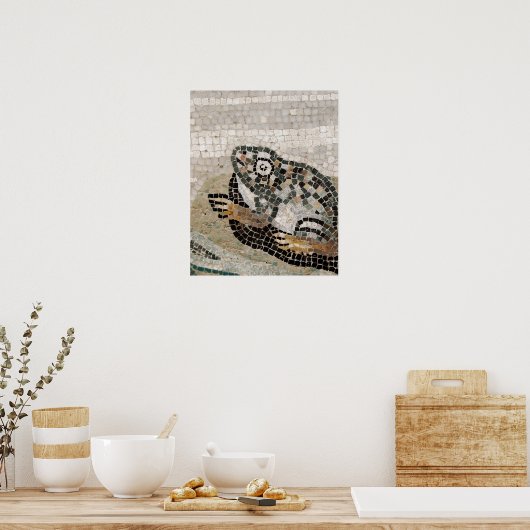 フォーン家のカエル、ナイル・モザイク ポスター (キッチン)