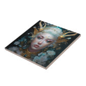 フォーン小妖精や小人ウーマンファンタジーアート タイル (側面)