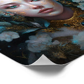 フォーン小妖精や小人ウーマンファンタジーアート ポスター (角)