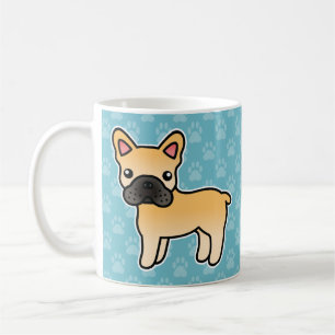 フォーン フレンチブルドッグ カートゥーン 犬 コーヒーマグカップ