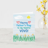 フォーヴォーの父の日のカード カード (黄色い花)