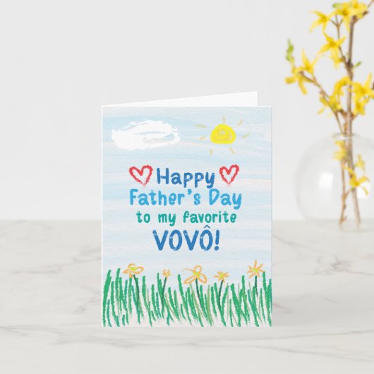 フォーヴォーの父の日のカード カード (黄色い花)