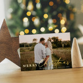 フォー写真モダン宗教的フォイルホリデーカード 箔シーズンカード