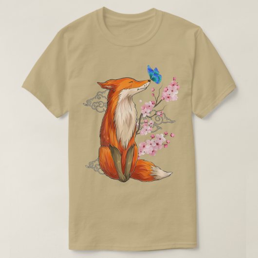 フォー日本のさくらんぼ花花ヴィンテージ1875 Tシャツ (デザイン正面)