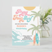 フォー祈サーフレトロサーフビーチ4th誕生日 招待状 (スタンド正面)