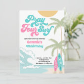 フォー祈サーフレトロサーフビーチ4th誕生日 招待状 (スタンド正面)