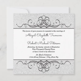 フォー輝くフォーマルヴィンテージ花盛り – 結婚式の招待 招待状