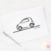 フォー頭が切れるツサイド 楕円形シール (封筒)