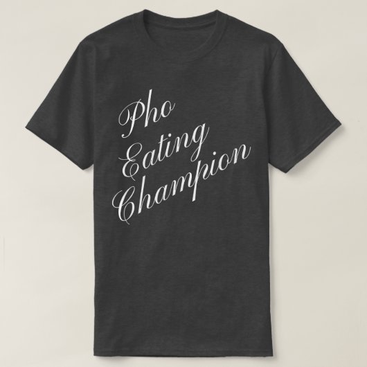 フォー食べのチャンピオン競合食べ食コント Tシャツ (デザイン正面)