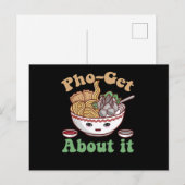 フォー・ゲット・アバウト・イット 面白いベトナムのフォー スープ カワイイ ポストカード (正面/裏面)