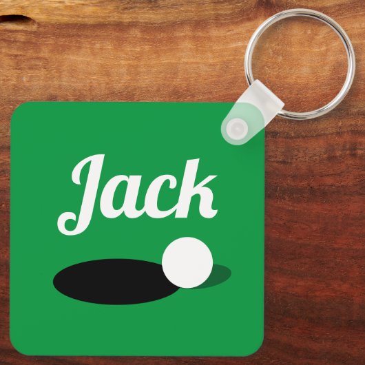 フォー！ゴルフカスタム選手のためのゴルフボールキーチェーンギフト キーホルダー (裏面)