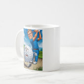 フォー！ゴルフボ素晴らしール脱出 コーヒーマグカップ (正面左)