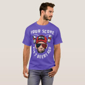 フォー・スコアと7杯のビール前 Tシャツ (正面フル)