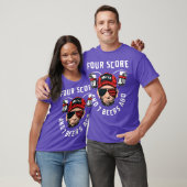 フォー・スコアと7杯のビール前 Tシャツ (ユニセックス)