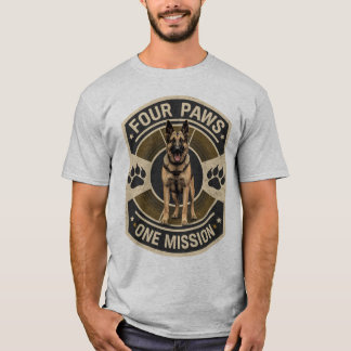 フォー・ポー・ワン・ミッション K9ワーキングドッグ Tシャツ